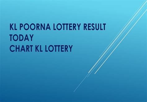 poorna lottery result today